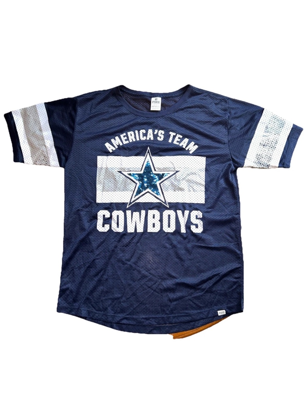 VICTORIA'S SECRET PINK Medium Dallas Cowboys NFL Football Bling Jersey